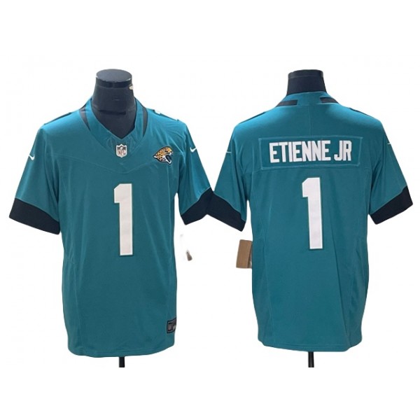 Jacksonville Jaguars #1 Travis Etienne Jr. Teal Vapor F.U.S.E. Limited Jersey