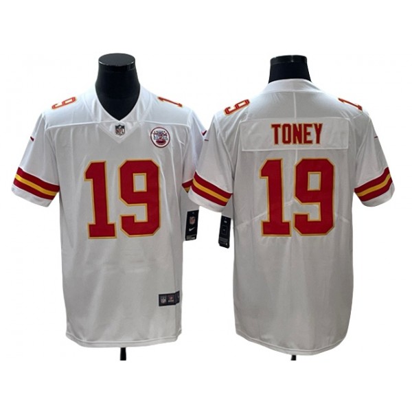 Kansas City Chiefs #19 Kadarius Toney White Vapor Limited Jersey