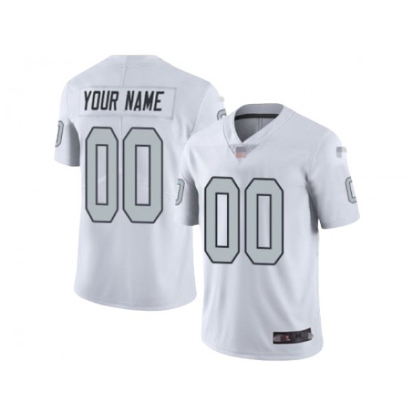 Las Vegas Raiders #00 White Color Rush Vapor Limited Custom Jersey