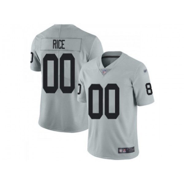 Las Vegas Raiders #00 Gray Inverted Limited Custom Jersey