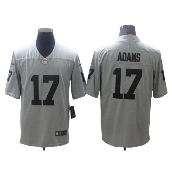 Las Vegas Raiders #17 Davante Adams Gray Inverted Limited Jersey