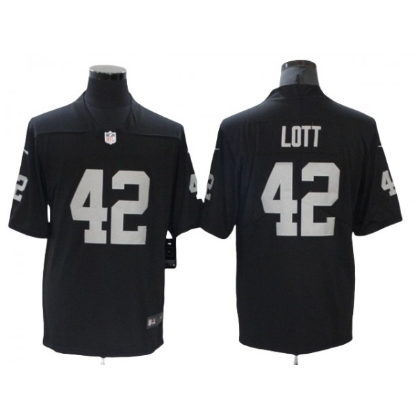 Las Vegas Raiders #42 Ronnie Lott Black Vapor Limited Jersey