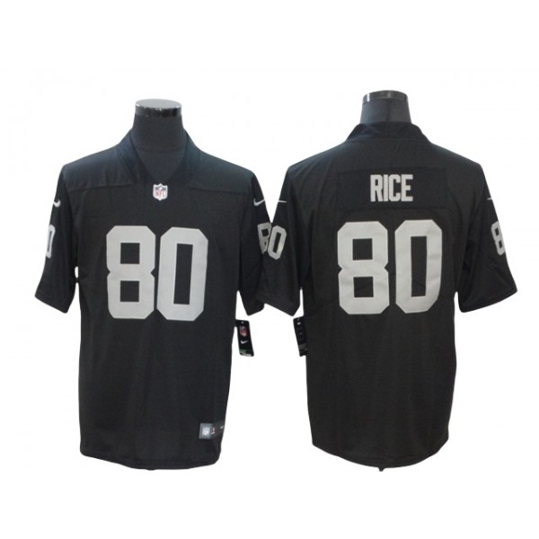 Las Vegas Raiders #80 Jerry Rice Black Vapor Limited Jersey