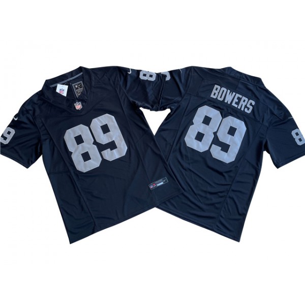 Las Vegas Raiders #89 Brock Bowers Black Vapor F.U.S.E. Limited Jersey