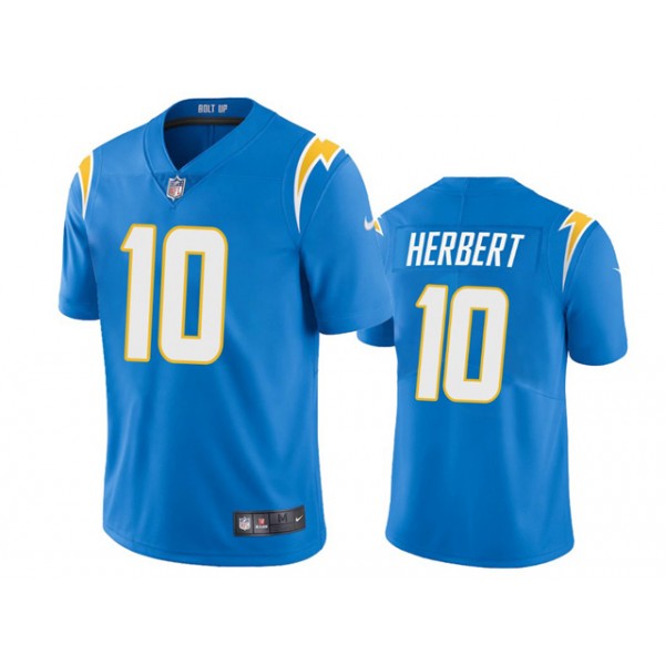 Los Angeles Chargers #10 Justin Herbert Youth Powder Blue Vapor Limited Jersey