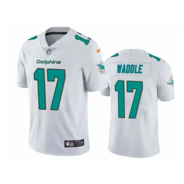 Miami Dolphins #17 Jaylen Waddle Youth White Vapor Limited Jersey