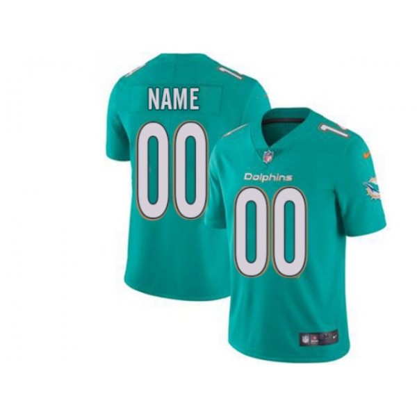 Miami Dolphins #00 Aqua Vapor Limited Custom Jersey