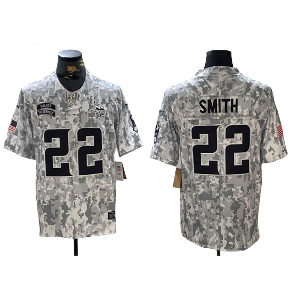 Minnesota Vikings #22 Harrison Smith Arctic Camo 2024 Salute To Service Limited Jersey