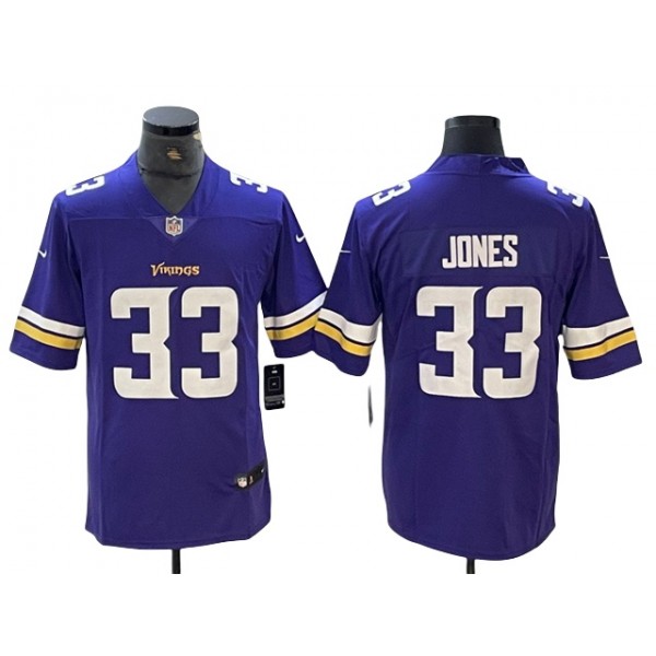 Minnesota Vikings #33 Aaron Jones Purple Vapor Limited Jersey