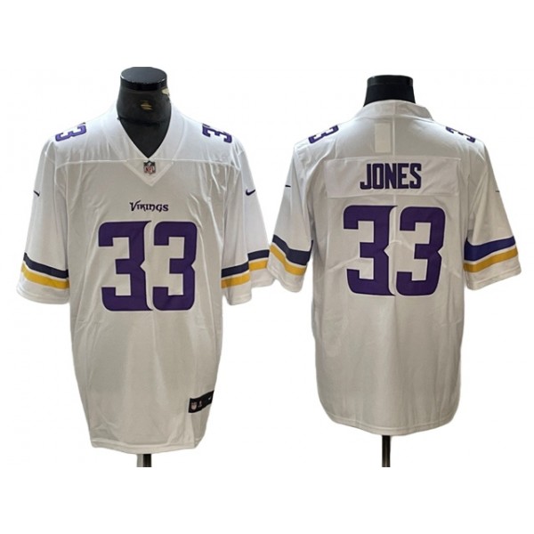 Minnesota Vikings #33 Aaron Jones White Vapor Limited Jersey