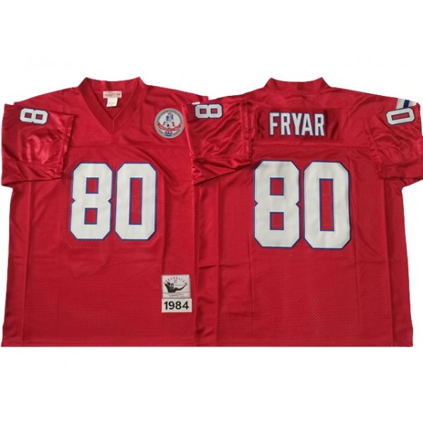 New England Patriots #80 Irving Fryar 1980 Throwback Red Jersey