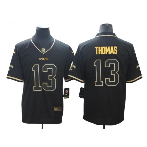 New Orleans Saints #13 Michael Thomas Black Gold Vapor Limited Jersey