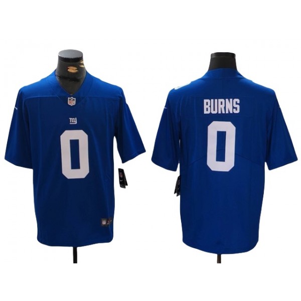 New York Giants #0 Brian Burns Blue Vapor Limited Jersey