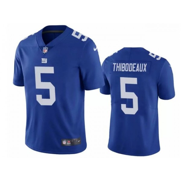 New York Giants #5 Kayvon Thibodeaux Youth Blue Vapor Limited Jersey