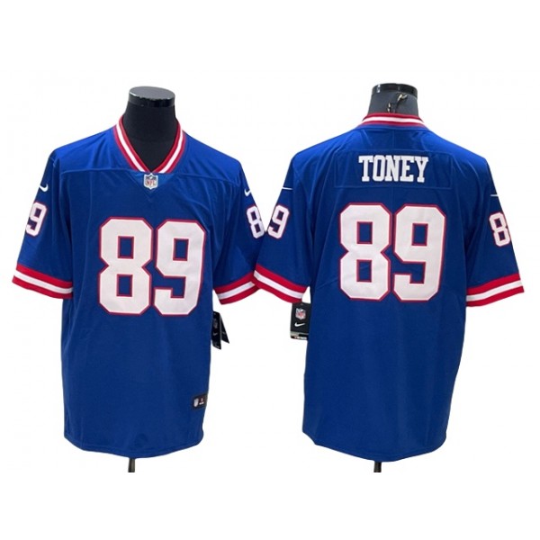 New York Giants #89 Mark Bavaro Royal Classic Vapor Limited Jersey