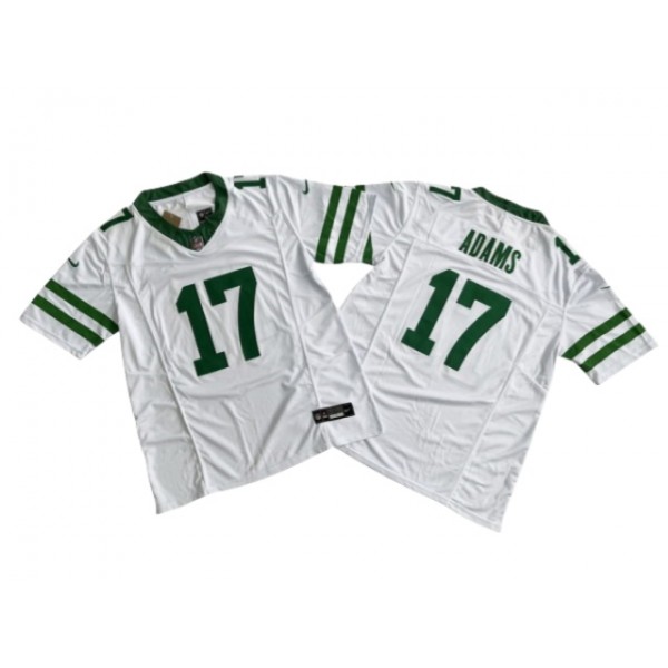 New York Jets #17 Davante Adams White Legacy Vapor F.U.S.E. Limited Jersey