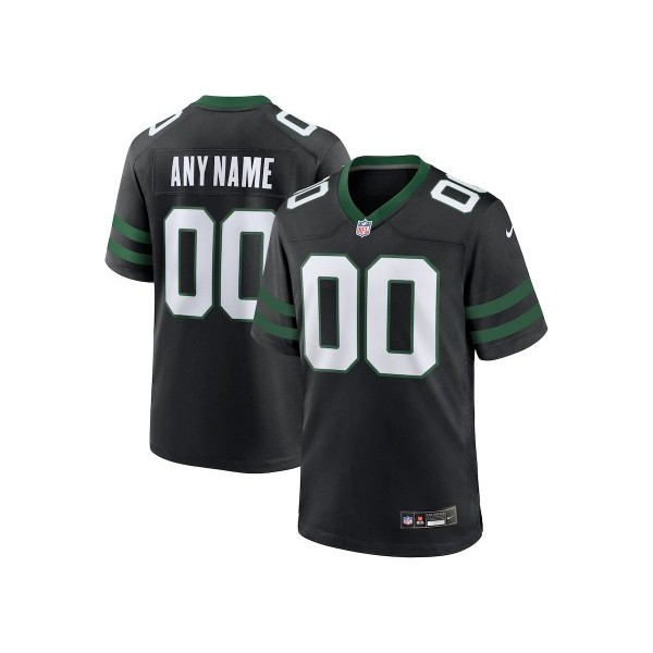 New York Jets #00 Black Vapor F.U.S.E. Limited Custom Jersey