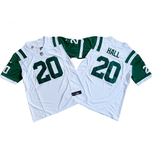 New York Jets #20 Breece Hall White Classic Vapor F.U.S.E. Limited Jersey