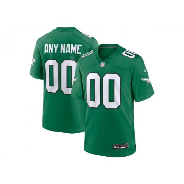 Philadelphia Eagles #00 Kelly Green Alternate Vapor F.U.S.E. Limited Custom Jersey