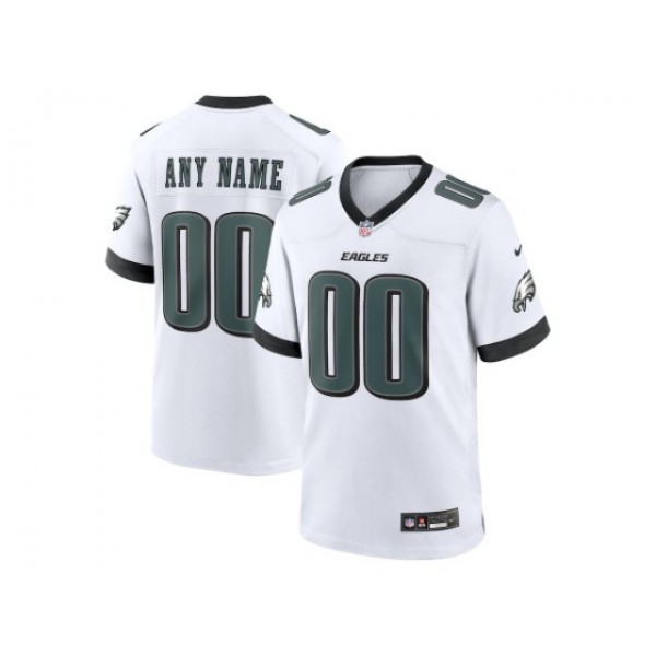 Philadelphia Eagles #00 White Vapor Limited Custom Jersey