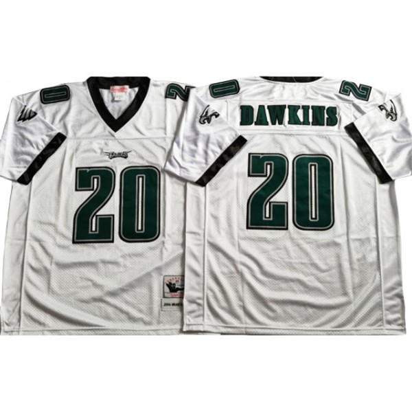 Philadelphia Eagles #20 Brian Dawkins 2004 Throwback White Jersey