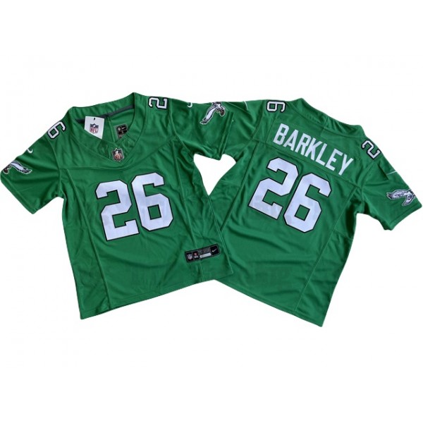 Philadelphia Eagles #26 Saquon Barkley Youth Kelly Green Vapor F.U.S.E. Limited Jersey