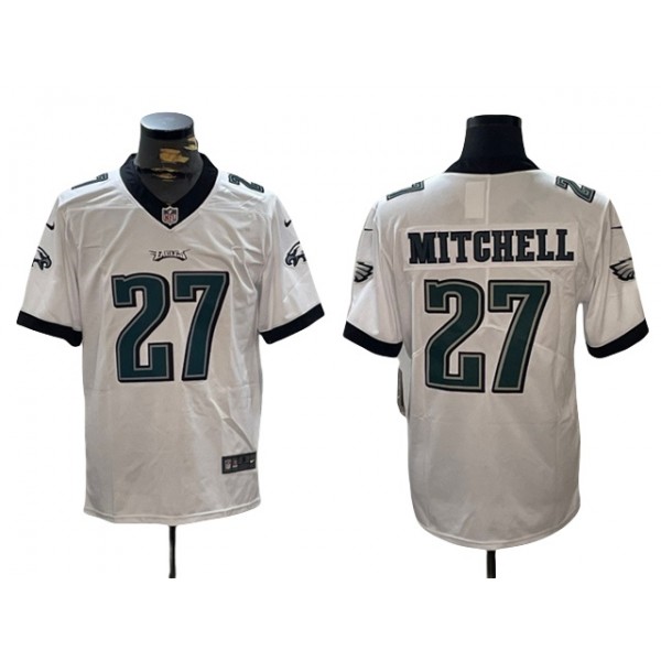 Philadelphia Eagles #27 Quinyon Mitchell White Vapor Limited Jersey