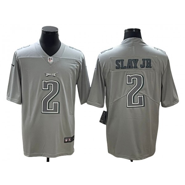 Philadelphia Eagles #2 Darius Slay Jr Gray Atmosphere Fashion Limited Jersey