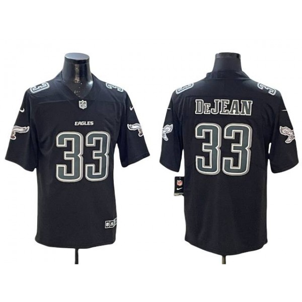 Philadelphia Eagles #33 Cooper DeJean Black Fashion Limited Jersey