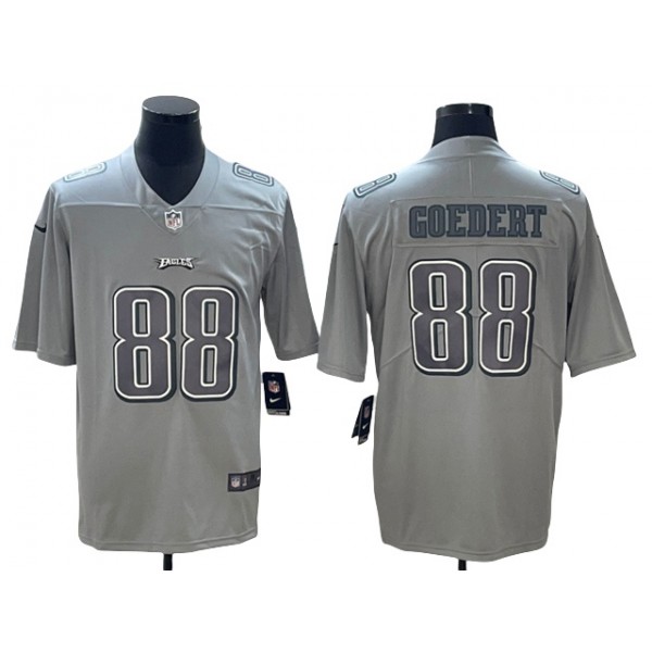 Philadelphia Eagles #88 Dallas Goedert Gray Atmosphere Fashion Limited Jersey