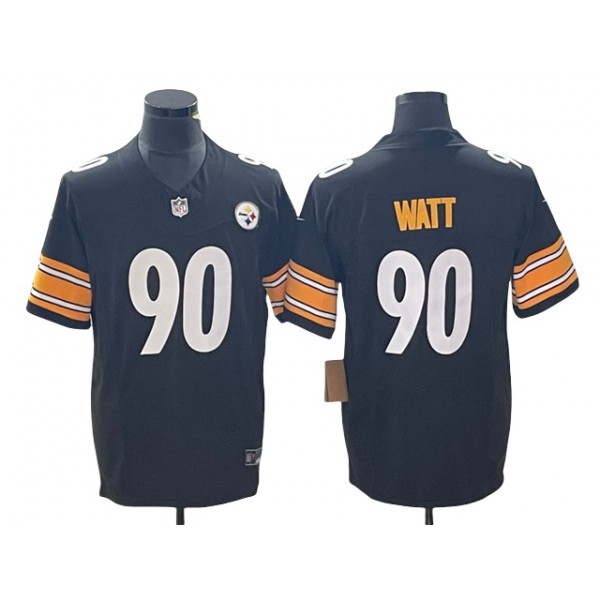 Pittsburgh Steelers #90 T.J. Watt Black Vapor F.U.S.E. Limited Jersey