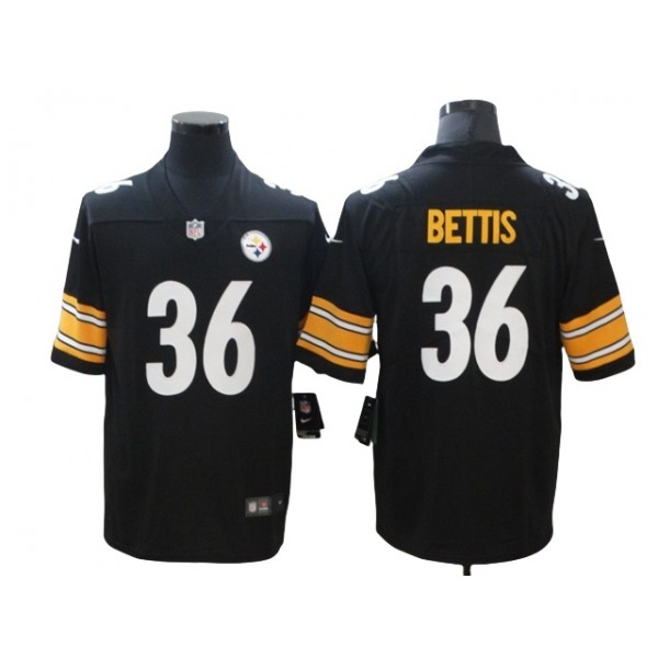 Pittsburgh Steelers #36 Jerome Bettis Black Vapor Limited Jersey