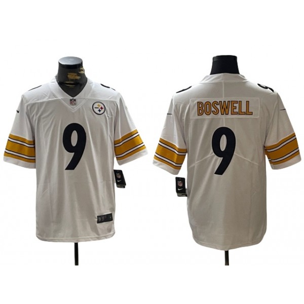 Pittsburgh Steelers #9 Chris Boswell White Vapor Limited Jersey