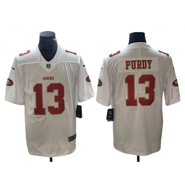 San Francisco 49ers #13 Brock Purdy Tundra White Fashion Limited Jersey