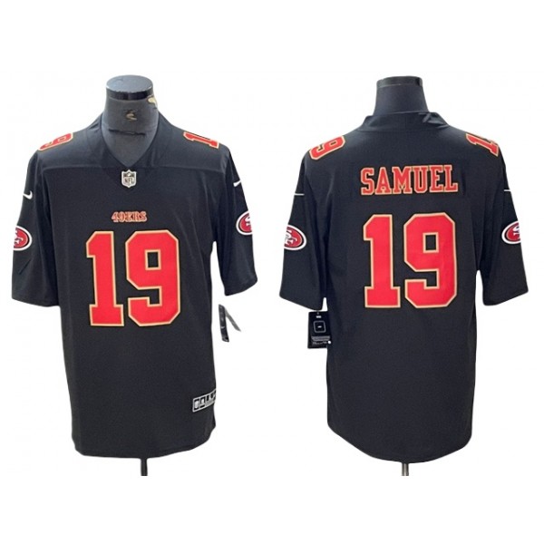 San Francisco 49ers #19 Deebo Samuel Carbon Black Fashion Limited Jersey