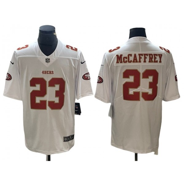 San Francisco 49ers #23 Christian McCaffrey Tundra White Fashion Limited Jersey