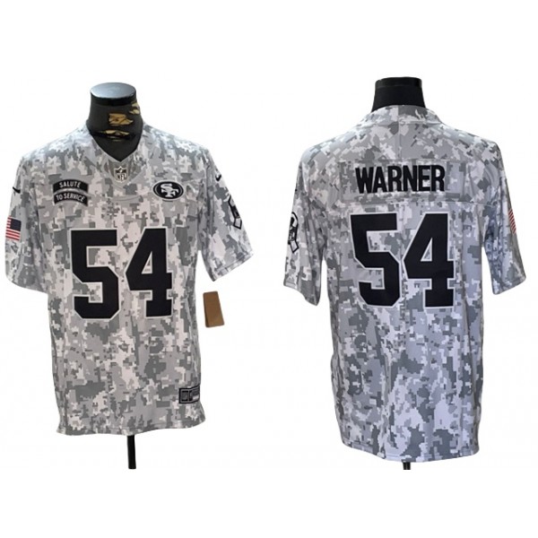 San Francisco 49ers #54 Fred Warner Arctic Camo 2024 Salute To Service Limited Jersey