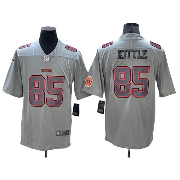 San Francisco 49ers #85 George Kittle Gray Atmosphere Fashion Limited Jersey