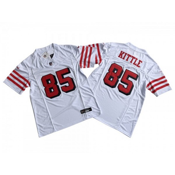 San Francisco 49ers #85 George Kittle Alternate White Vapor F.U.S.E. Limited Jersey