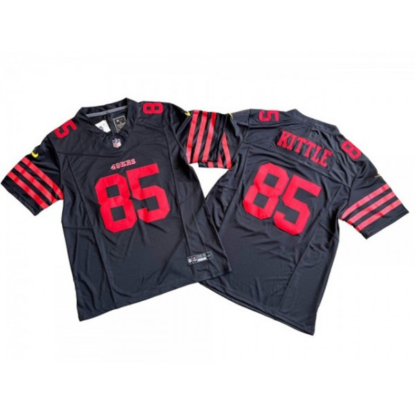 San Francisco 49ers #85 George Kittle Black Vapor F.U.S.E. Limited Jersey