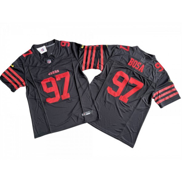 San Francisco 49ers #97 Nick Bosa Black Vapor F.U.S.E. Limited Jersey