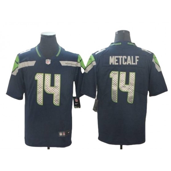 Seattle Seahawks #14 DK Metcalf Blue Vapor Limited Jersey