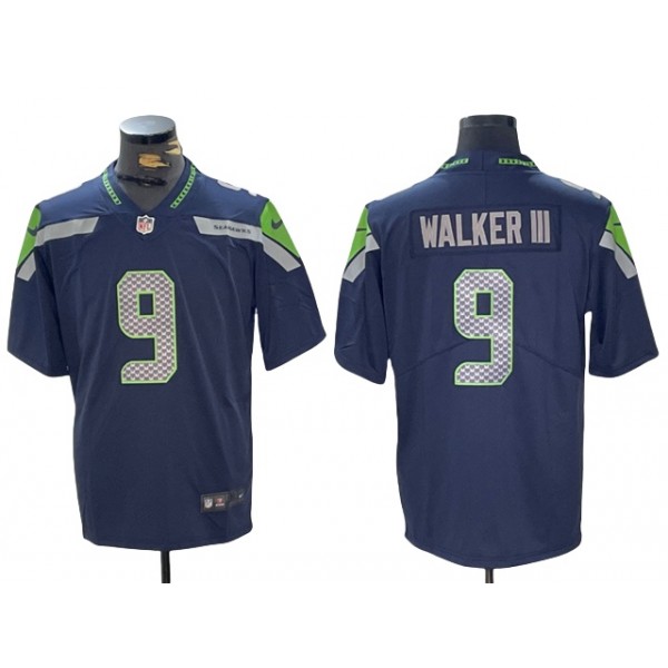 Seattle Seahawks #9 Kenneth Walker III Blue Vapor Limited Jersey