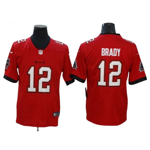 Tampa Bay Buccaneers #12 Tom Brady Red Vapor Limited Jersey