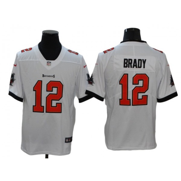 Tampa Bay Buccaneers #12 Tom Brady White Vapor Limited Jersey