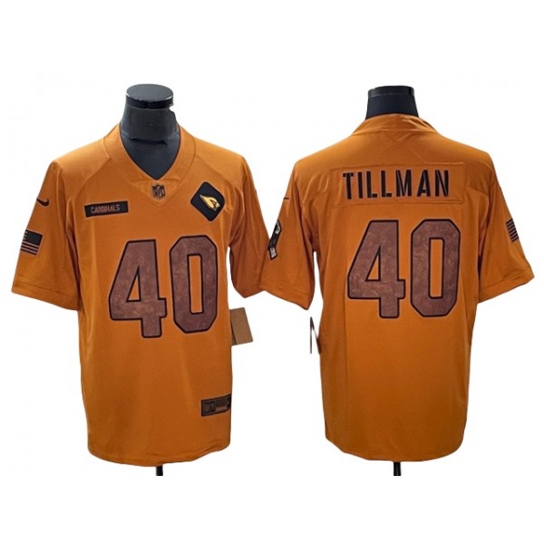 Arizona Cardinals #40 Pat Tillman 2023 Brown Salute To Service Limited Jersey