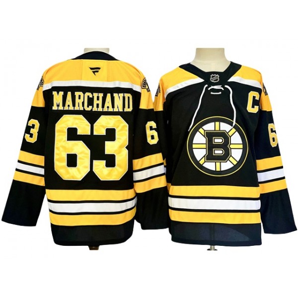 Boston Bruins #63 Brad Marchand 2024 Black Jersey