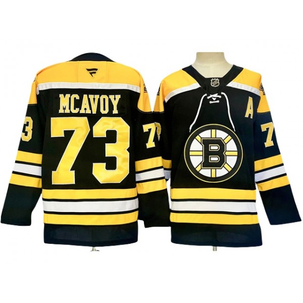 Boston Bruins #73 Charlie McAvoy 2024 Black Jersey