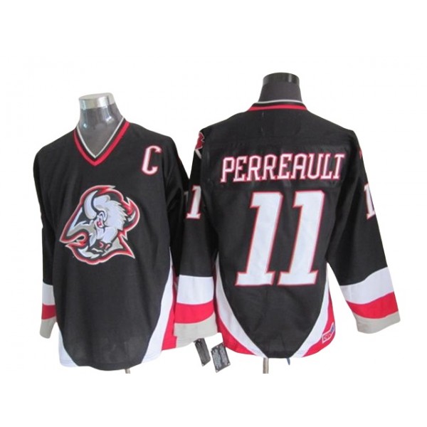 Buffalo Sabres #11 Gilbert Perreault CCM Vintage Black Jersey