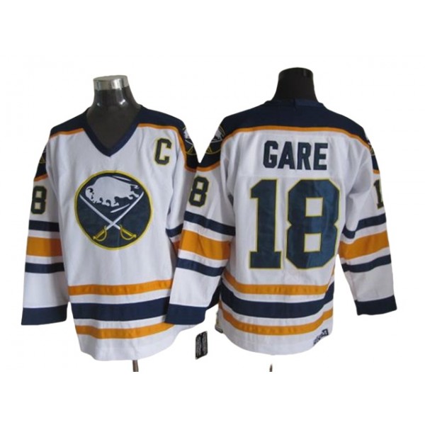 Buffalo Sabres #18 Danny Gare CCM Vintage White Jersey